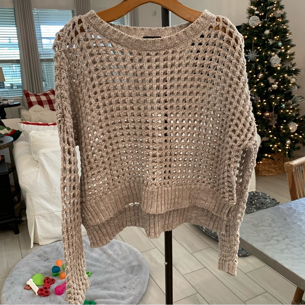 Express chunky crochet sweater